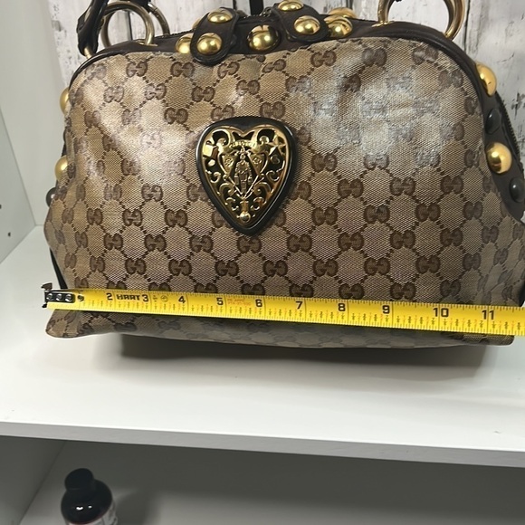 Gucci GG Crystal Canvas Large Babouska Crest Dome Bag - Picture 17 of 17